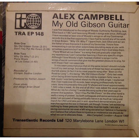 Alex Campbell - My Old Gibson Guitar