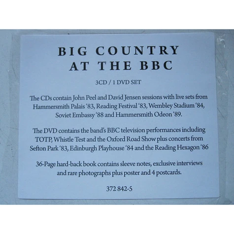 Big Country - At The BBC