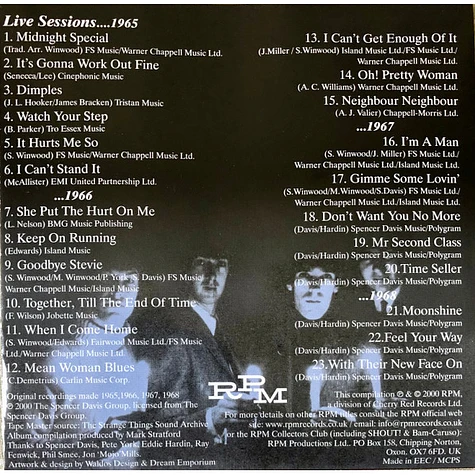 The Spencer Davis Group - Mojo Rhythms & Midnight Blues - Vol.1: Sessions 1965-1968