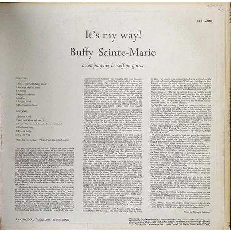Buffy Sainte-Marie - It's My Way!