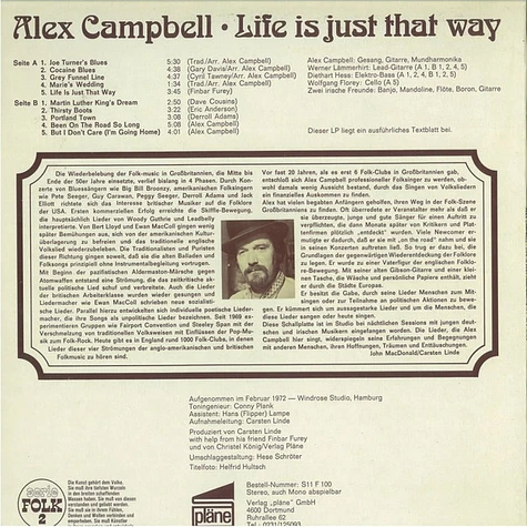 Alex Campbell - Life Is Just That Way