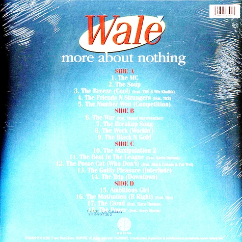 Wale - More About Nothing Black In Red Vinyl Edition