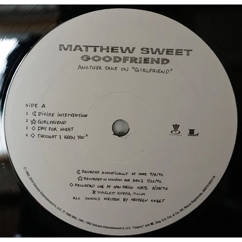 Matthew Sweet - Goodfriend (Another Take On "Girlfriend")
