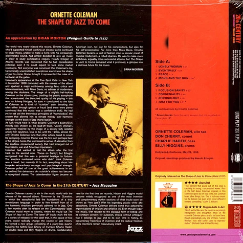 Ornette Coleman - Shape Of Jazz To Come