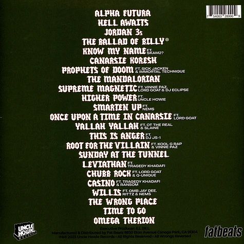Ill Bill - Billy Ultra Clear Vinyl Edition