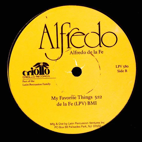 Alfredo De La Fé - Hot To Trot / My Favorite Things