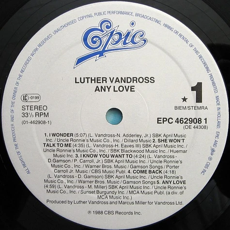 Luther Vandross - Any Love