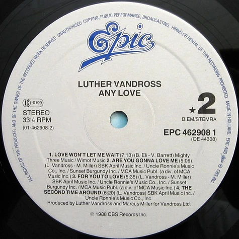 Luther Vandross - Any Love