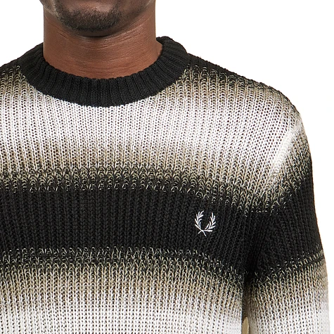 Fred Perry - Striped Open Knit Jumper