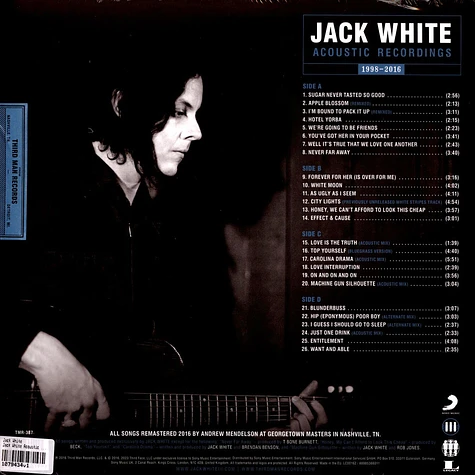 Jack White - Jack White Acoustic Recordings 1998 - 2016