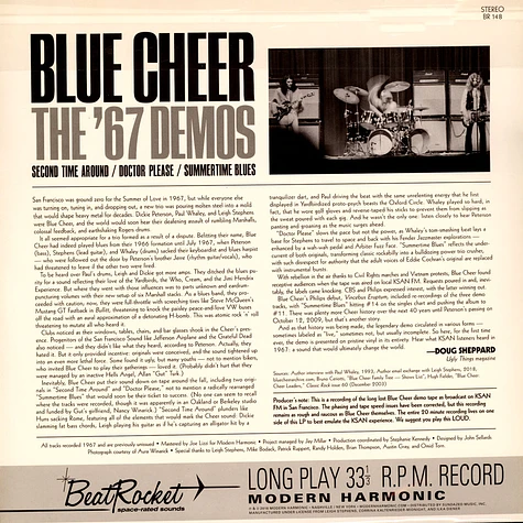Blue Cheer - The '67 Demos White Vinyl Edition