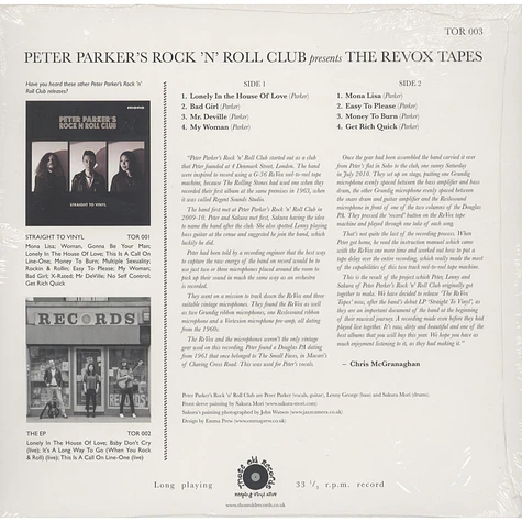 Peter Parker's Rock N Roll Club - The Revox Tapes
