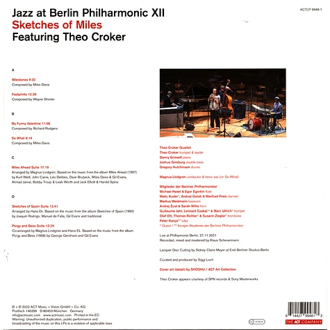 Jazz At Berlin Philharmonic XII / Theo Croker Quartet - Sketches Of Miles