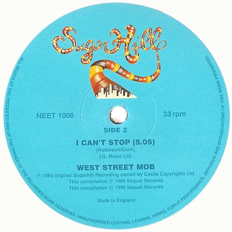 West Street Mob - Break Dance - Electric Boogie / I Can't Stop