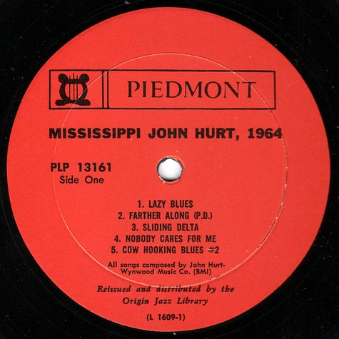 Mississippi John Hurt - Volume II Of The Original Piedmont Recordings "Worried Blues"