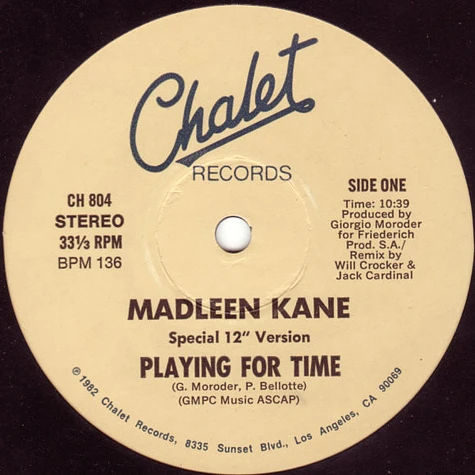 Madleen Kane - Playing For Time