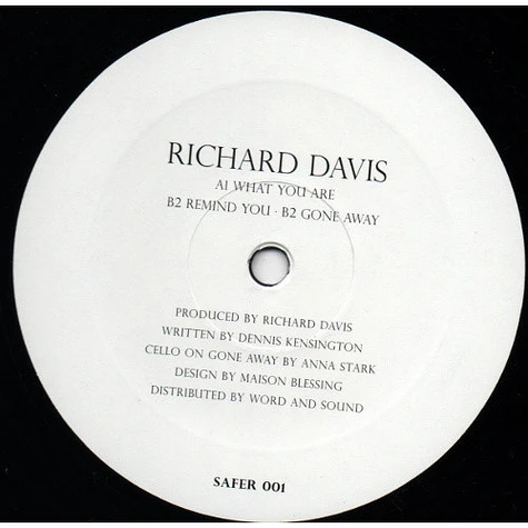 Richard Davis - What You Are