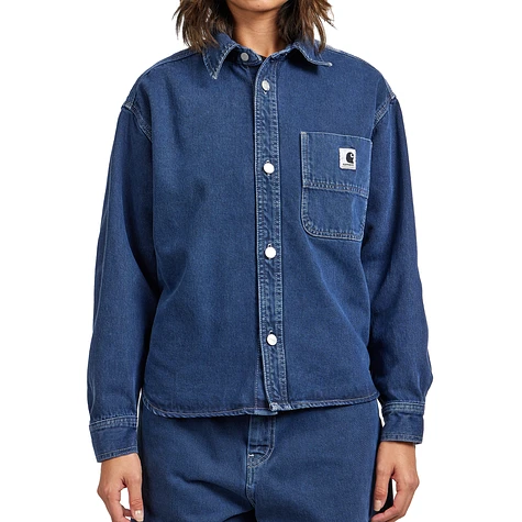 Carhartt WIP - W' Georgia Shirt Jac "Smithfield" Color Denim, 13.5 oz