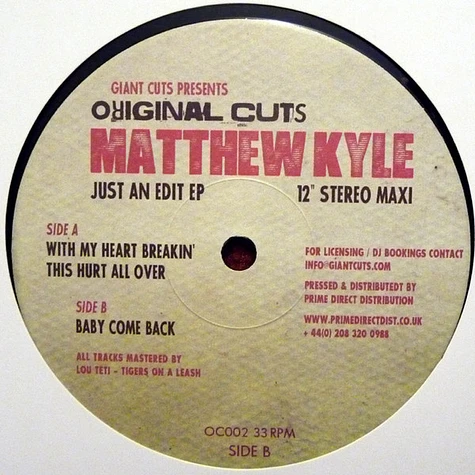Matthew Kyle - Just An Edit EP