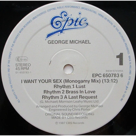 George Michael - I Want Your Sex