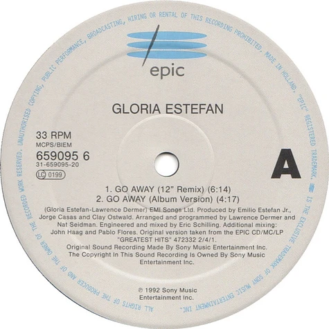 Gloria Estefan - Go Away