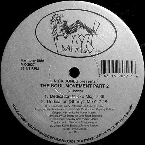 Nick Jones - The Soul Movement Part 2 - Vinyl 12