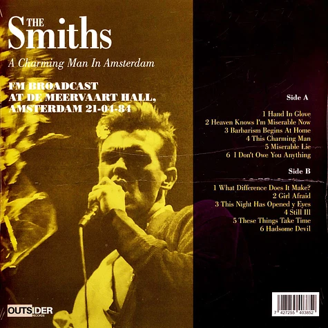 The Smiths - A Charming Man In Amsterdam Purple Vinyl Edtion