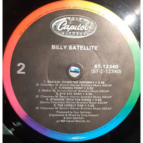 Billy Satellite - Billy Satellite