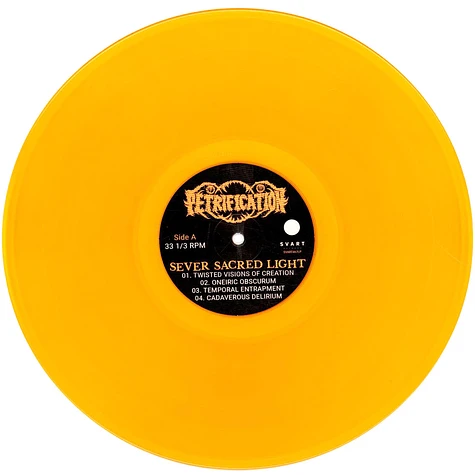 Petrification - Sever Sacred Light Transparent Orange Vinyl Edtion