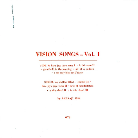 Laraaji - Vision Songs Marbled Orange Vinyl Edition