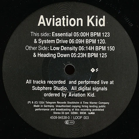 Aviation Kid - Essential / System Drive