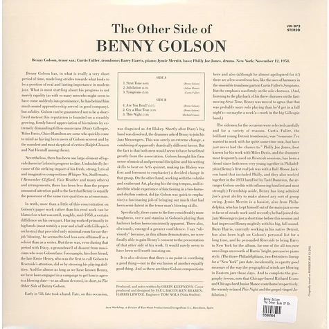 Benny Golson - The Other Side Of Benny Golson