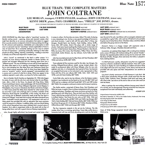 John Coltrane - Blue Train The Complete Masters Tone Poet Stereo Edition