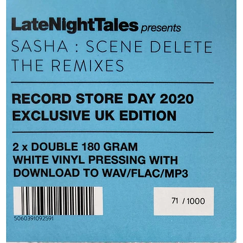 Sasha - Scene Delete: The Remixes