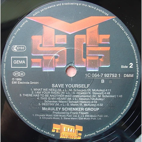 McAuley Schenker Group - Save Yourself