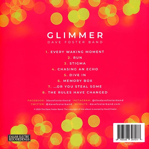 Dave Foster Band - Glimmer Yellow Vinyl Edition