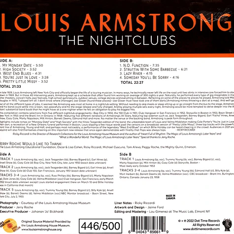 Louis Armstrong - The Nightclubs