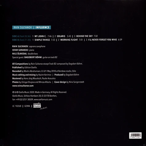 Rain Sultanov - Influence Vinyl