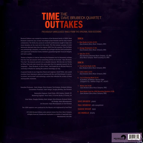 The Dave Brubeck Quartet - Time Outtakes