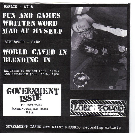 Government Issue - Fun And Games