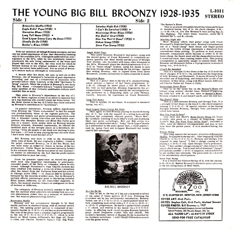 Big Bill Broonzy - The Young Bill Broonzy Colored Vinyl Edition