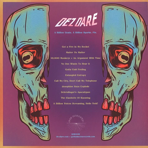 Dez Dare - A Billion Goats. A Billion Sparks. Fin. Colored Vinyl Edition