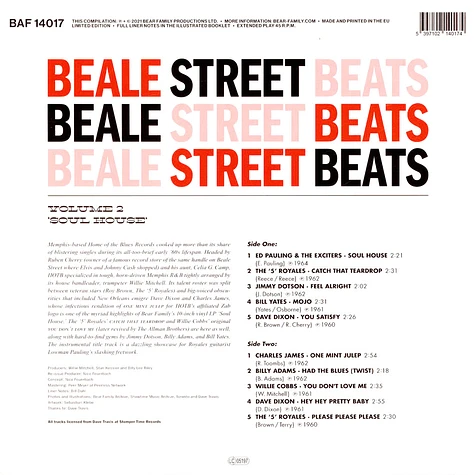 V.A. - Beale Street Beats Volume 2 Home Of The Blues