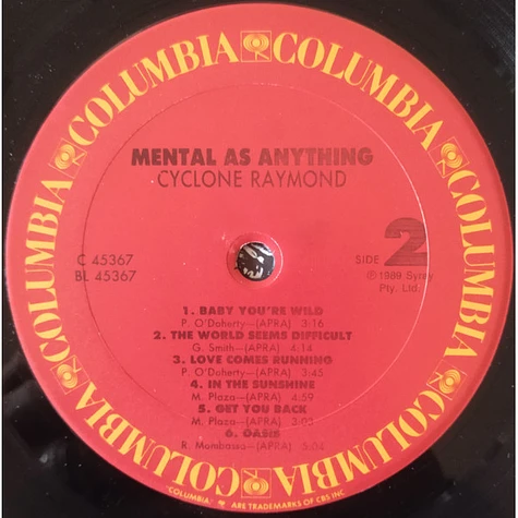 Mental As Anything - Cyclone Raymond