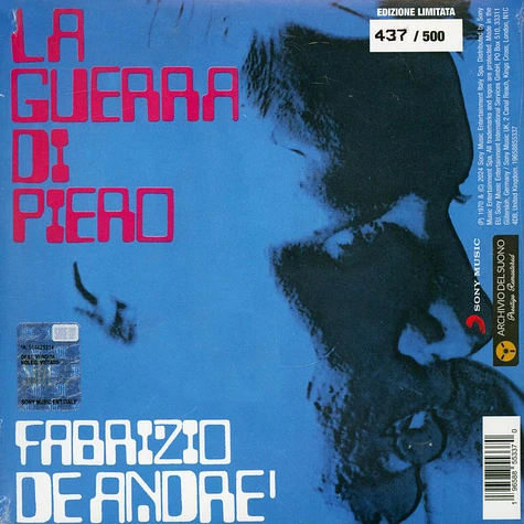 Fabrizio De Andre' - La Ballata Del Miche/La Guerra Di Piero Blue Vinyl Edtion