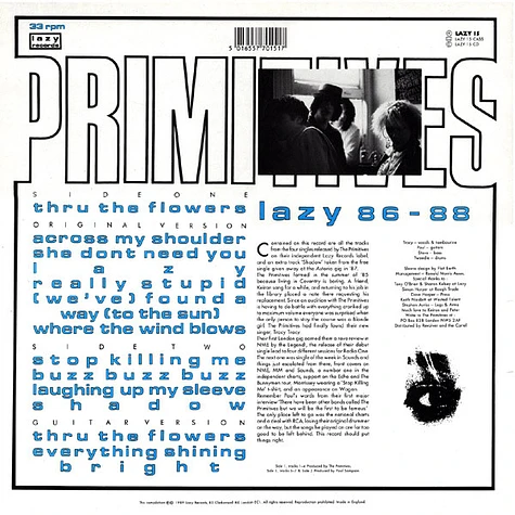 The Primitives - Lazy 86 - 88