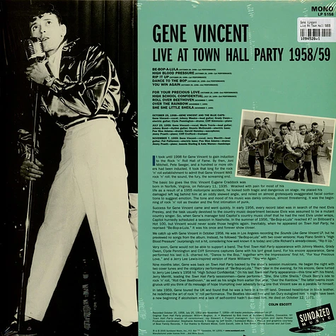 Gene Vincent - Live At Town Hall 5859