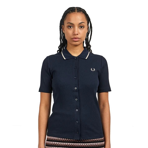 Fred Perry - Button Through Ribbed Shirt