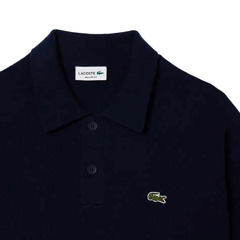 Lacoste - Moss Stitch Polo Collar Sweater