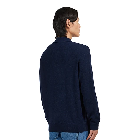 Lacoste - Moss Stitch Polo Collar Sweater